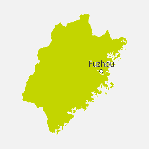 Map of Fujian