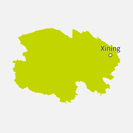 Map of Qinghai