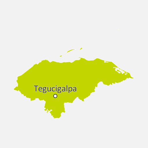 Map of Honduras