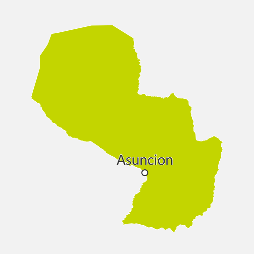 Map of Paraguay