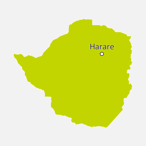 Map of Zimbabwe